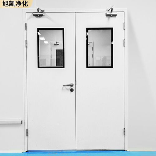钢制净化门洁净门无尘车间钢质门实验室医院病房门单开双开密闭门