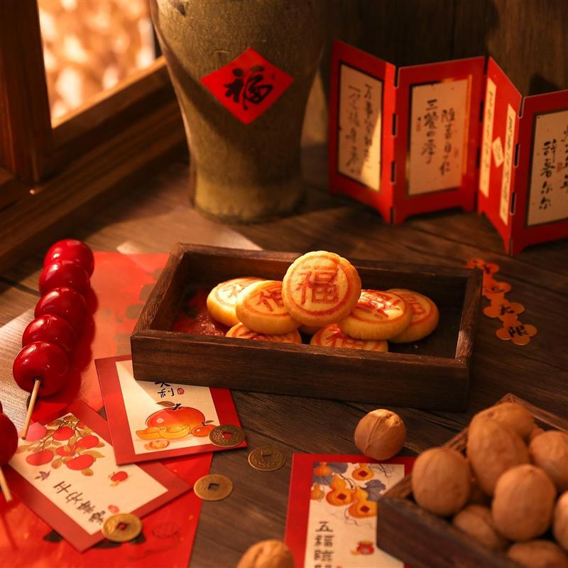 假窗户拍照背景板新中式复古怀旧美食场景布置一整套新年拍摄道具