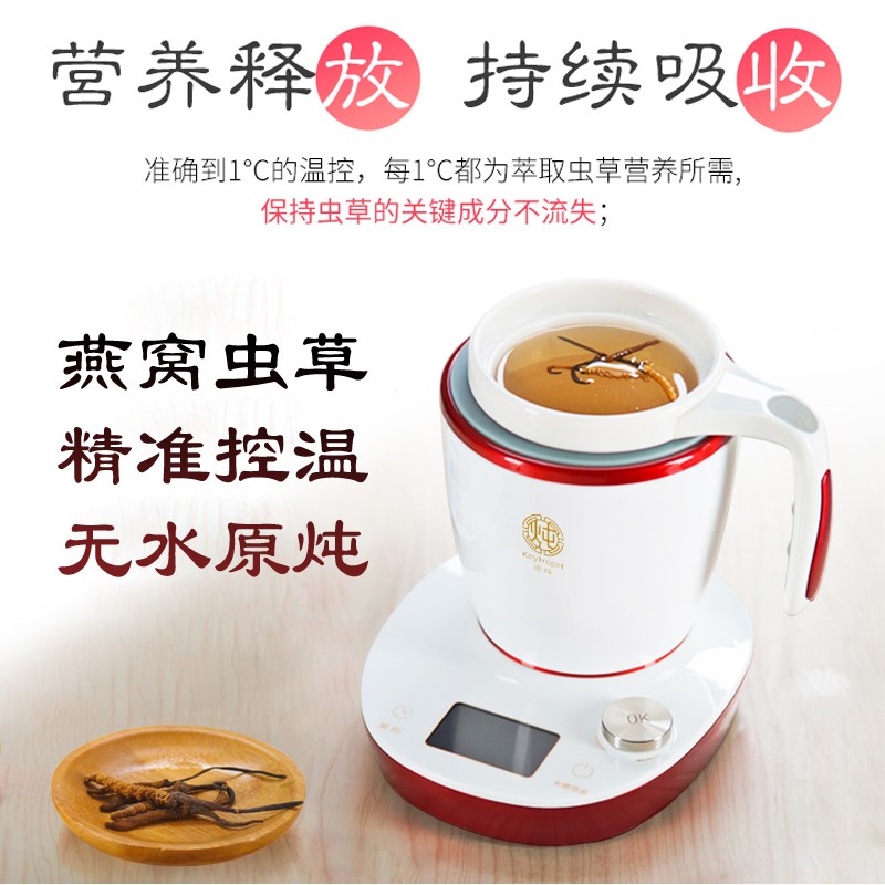 燕窝炖盅虫草专用锅小陶瓷多功能养生炖煮杯全自动智能原炖燕窝机