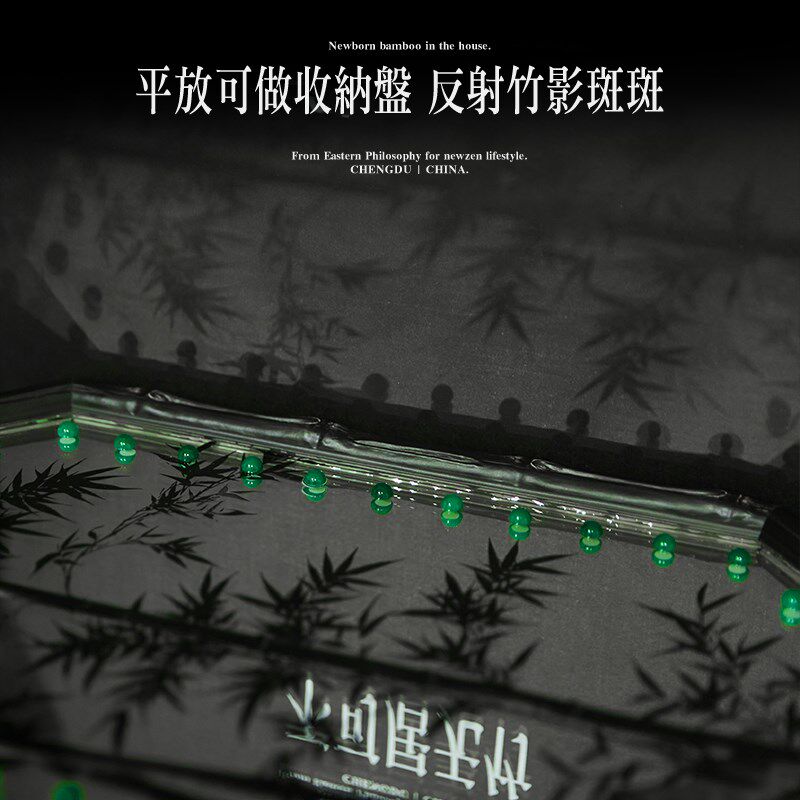 观园吉原创设计化妆镜礼盒礼物复古中式壁挂装饰长辈