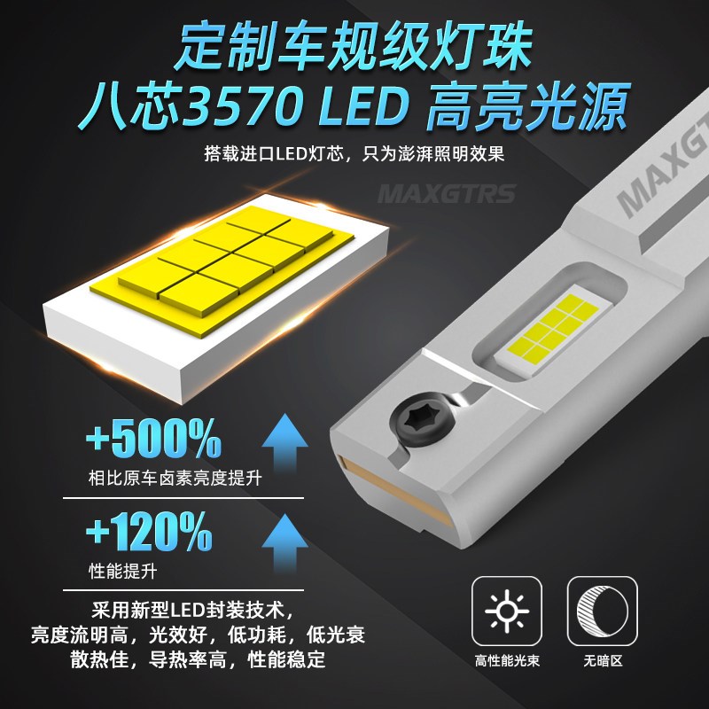 12V汽车H1远光LED大灯灯泡大功率风扇超亮聚光即插短小款雾灯改装