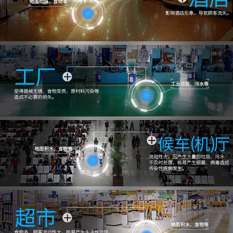 新款威马AUTO-530B自动洗地机扫地擦地机50L大水箱功率工厂商场用
