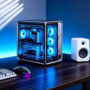 机小龙虾AI 水冷散热游戏台式 乔思伯BO400 海景房电脑主机9800X3D