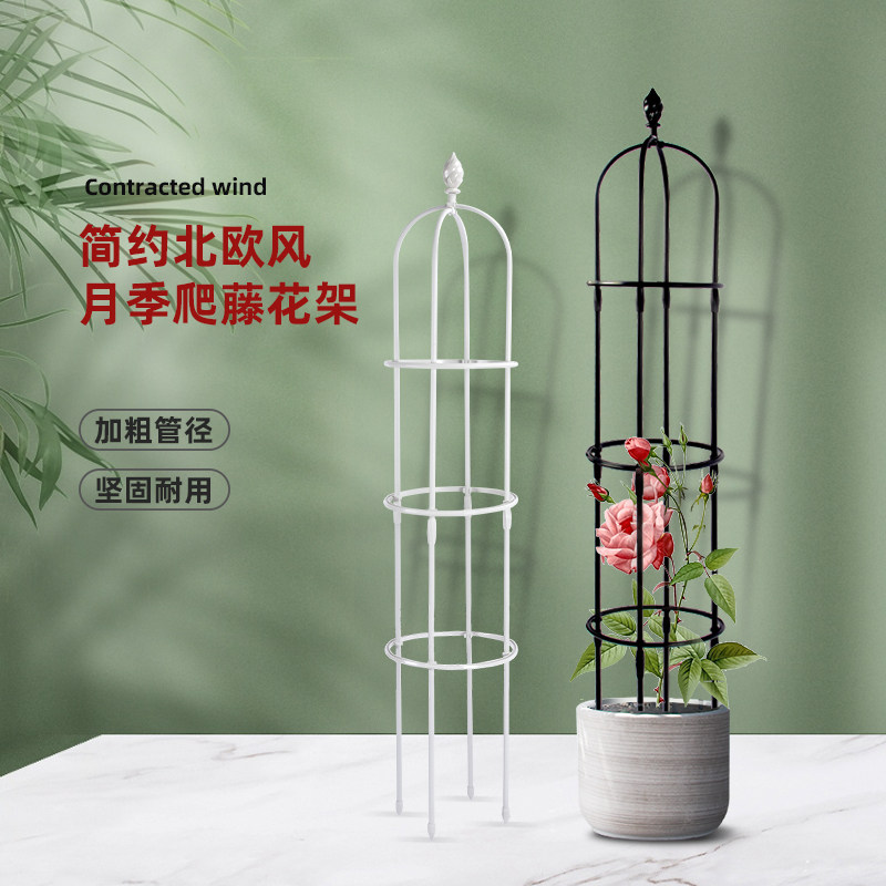 花架爬藤架花盆支架月季爬藤架园艺阳台铁线莲支撑杆固定花的支架