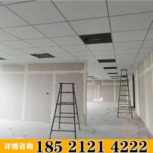 轻钢龙骨吊顶隔墙隔音矿棉板石膏板办公室厂房上海地区施工安装