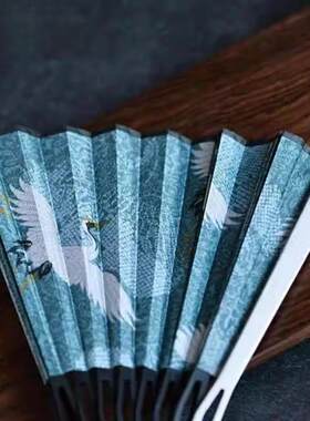 合金折扇扇子男生玄铁扇防身武器骨架金属铝合金铁扇古风骨扇