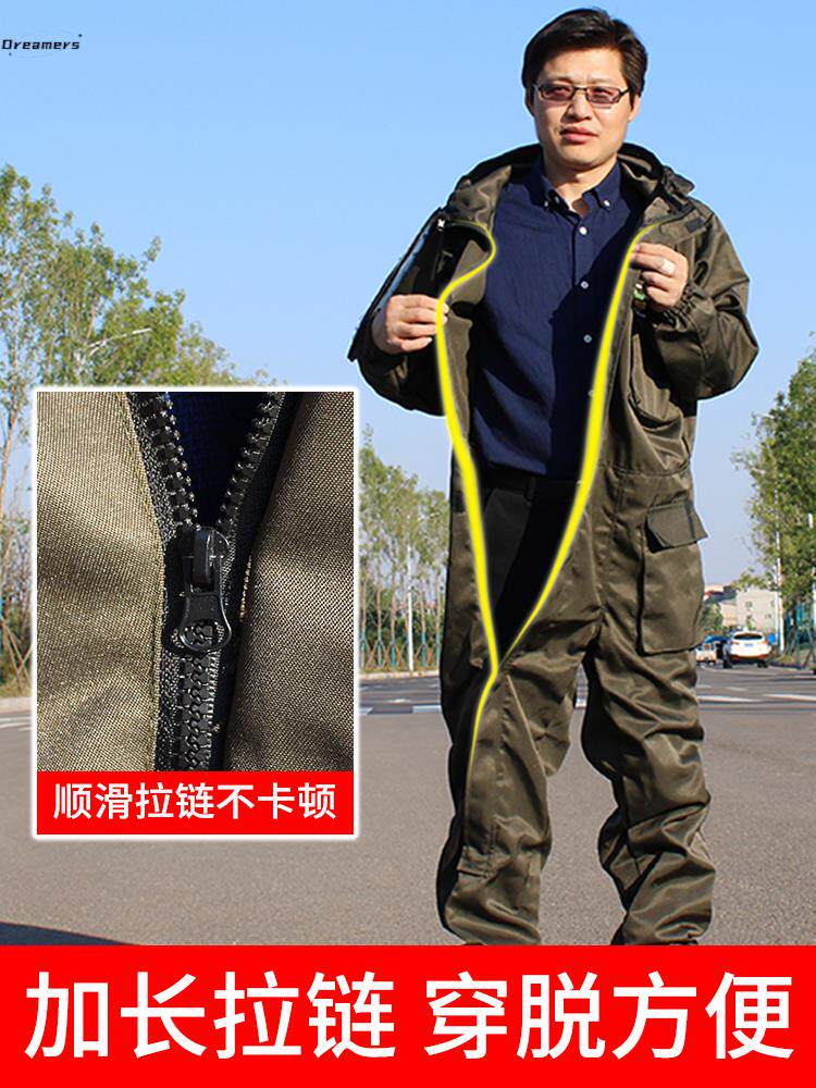 。防蜂服抓蜂加厚养蜜蜂防护服蜂衣捕蜂连体透气马蜂专用收蜂服全