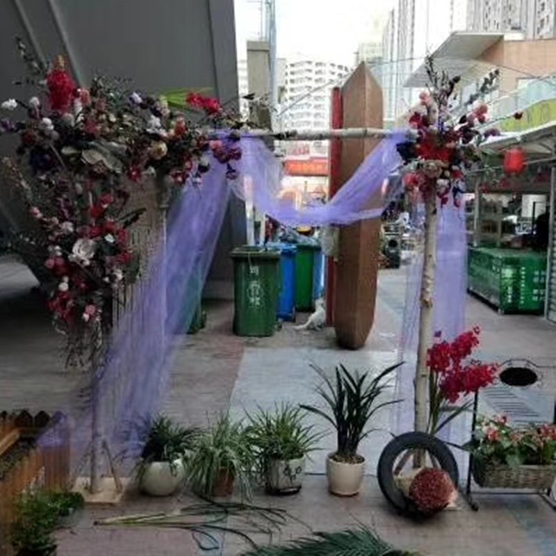 白桦树干枝新款森系婚庆拱门花门架子婚礼拍摄花艺插花培训道具树