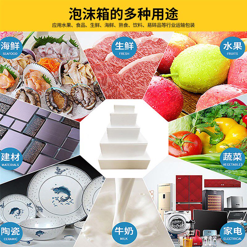 邮政4号泡沫箱保温箱快递专用打包生鲜冷藏保鲜箱盒子可整车