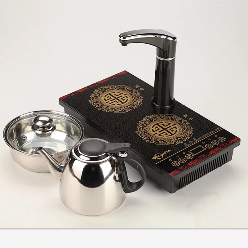 盈悦110v伏煮水器电茶炉茶具泡茶壶套装泡茶机自动上水茶台电磁炉