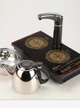 盈悦110v伏煮水器电茶炉茶具泡茶壶套装泡茶机自动上水茶台电磁炉