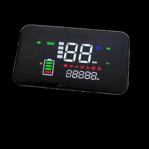 H1电动车仪表盘小龟王009码表改装LED显示屏A48V60V72V大金牛T1F6
