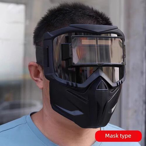 自动变光全脸焊工防强光防烤脸电焊防护面罩两件式透气隔热护眼帽