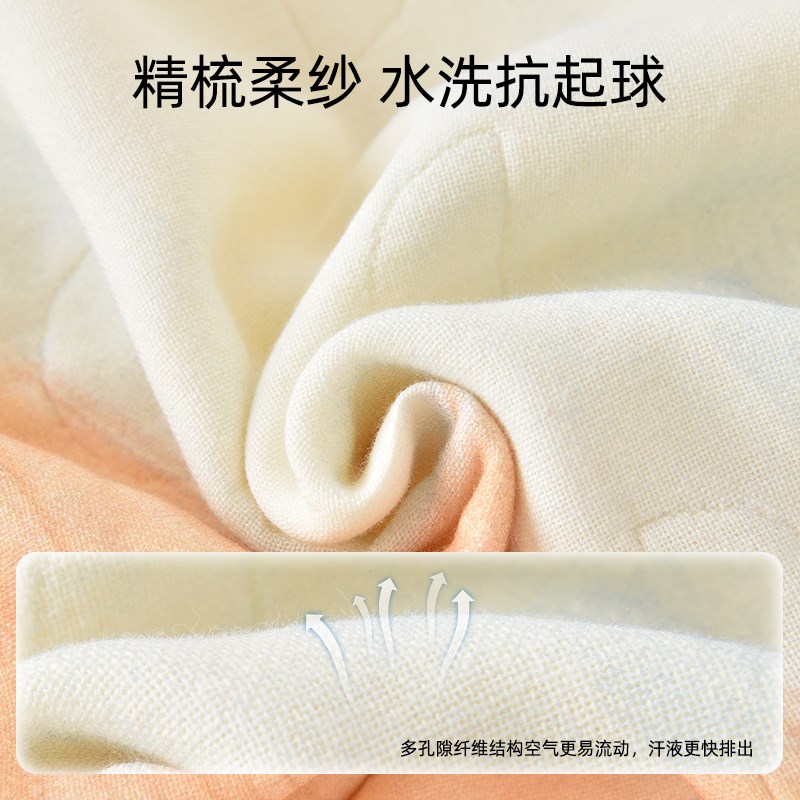 儿童竹棉纱布两用睡袋男女幼儿园春夏薄款空调房防踢被春秋四季款