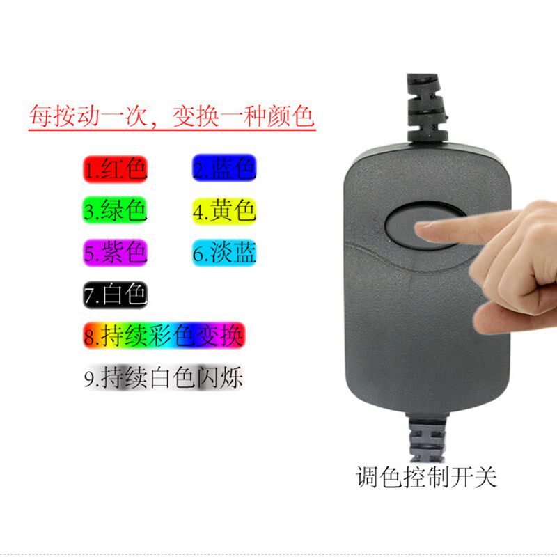 LED潜水灯 鱼缸水中灯 气泡灯 水族造景布景氧气泵气盘灯沙头包邮