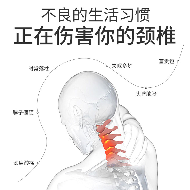 泰国进口乳胶枕头圆柱牵引枕护颈椎助睡眠落枕专用高低圆枕定型枕