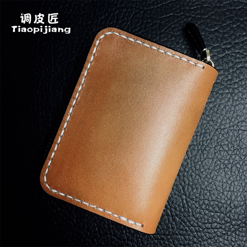 调皮匠卡包女证件收纳包真皮多卡位防消磁风琴卡片包小巧皮雕卡套