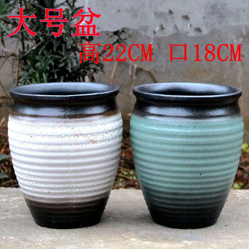 法师特价多肉花盆素烧粗陶瓷组合套装简约创意绿萝室内大口径透气