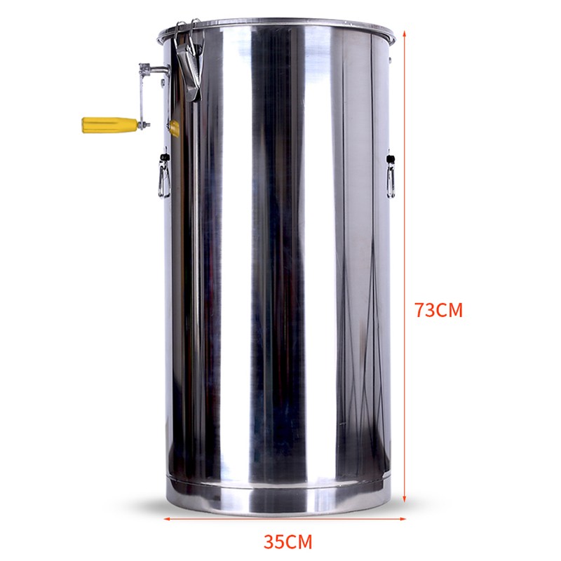 摇蜜机304全不锈钢小型家用养蜜蜂工具中意蜂加厚手动甩蜜打糖机