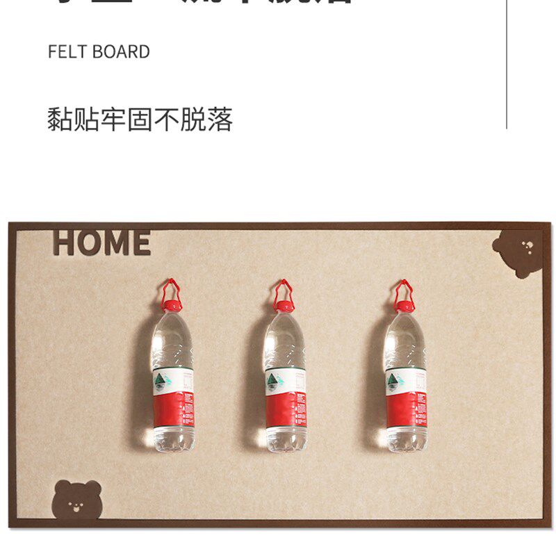 家庭照片墙背景板羊毛毡墙贴毛毡板装饰创意留言板高级感拍立得相