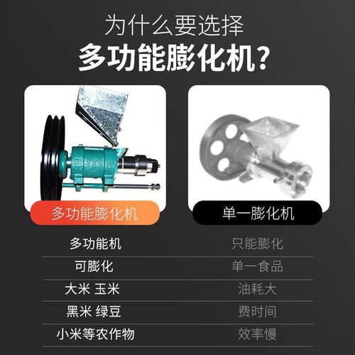全自动新款膨化机面粉辣条五谷杂粮膨化机老式街边苞谷机工厂直销