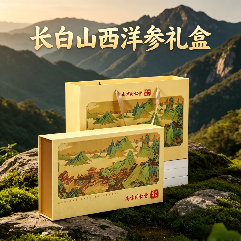 南京同仁堂西洋参礼盒礼品送礼长辈实用滋补养生老年人补品礼物