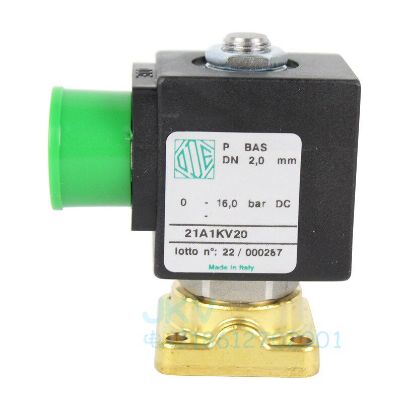 意大利ode电磁阀 21A1KV20 220v 24v座装黄铜两通电磁开关阀原装