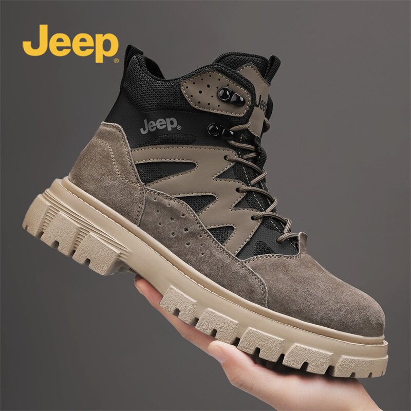 JEEP吉普夏季高帮男马丁靴防寒