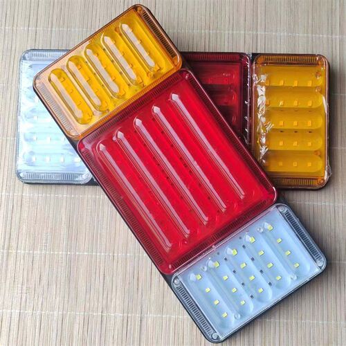 电子140后尾灯24v货车LED超亮12V农用车刹车挂车后尾灯倒车灯6D款