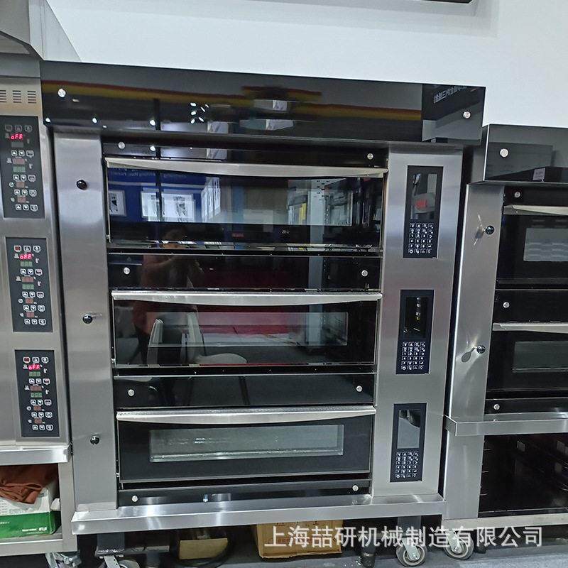 电烤箱商業用多层温烘焙三层六盘智能定时定温大容量厨房设备