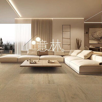 中古风年轮木纹砖600x1200民宿原木风全瓷哑光仿实木瓷砖地板砖