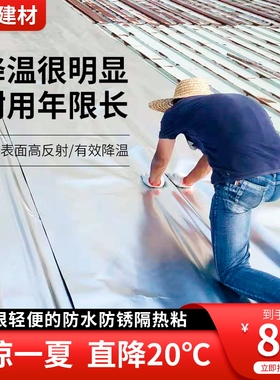 彩钢瓦阳光房顶棚材料隔热层屋顶铁皮房楼顶神器顶楼防晒棉膜自粘