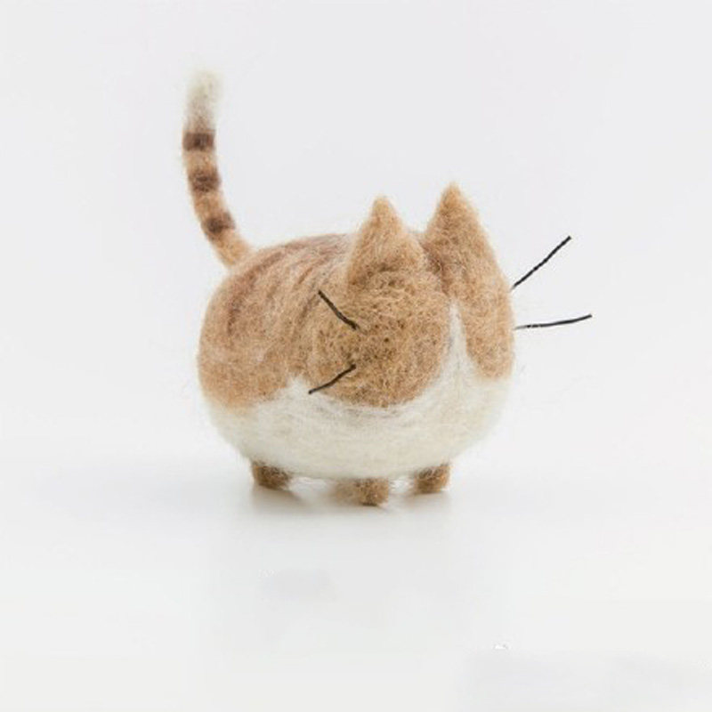 羊毛毡成品柯基猫狗纯手工毛绒玩偶橘猫车载摆件挂件非材料包