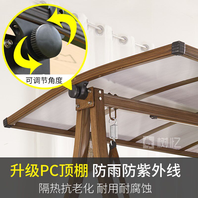 户外网红吊椅秋千庭院阳台家用室外北欧荡秋千椅双人摇椅棕榈秋千