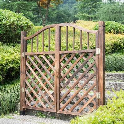 户外花园庭院拱门爬藤架护栏围栏栅栏装饰篱笆花架子隔断网格花槽