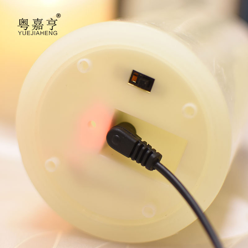 LED电子蜡烛 灯220V电源充电摇摆火焰婚庆酒店酒吧餐厅宴会引路