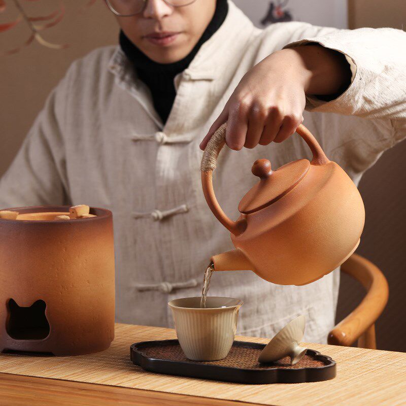 围炉煮茶户外烧茶炉炭火炉室内烧水煮茶器烤炉提香炒茶酒精灯炉
