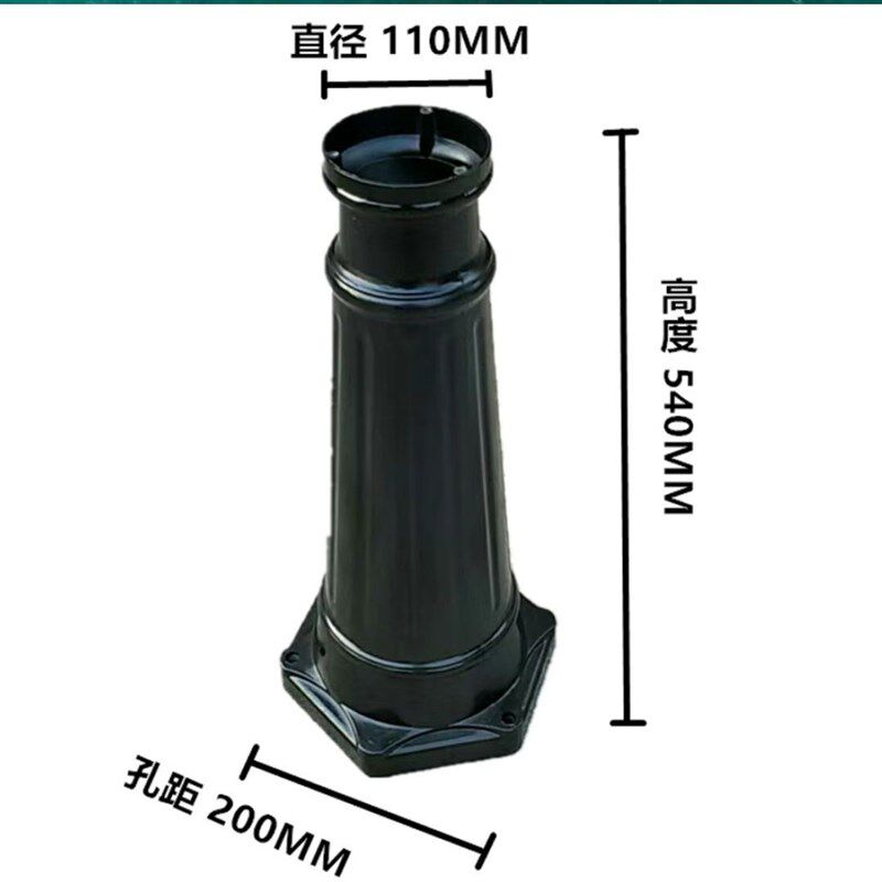 灯杆罗马柱六角庭院灯铝材铸铝户外装饰路灯配件广告标识杆底座
