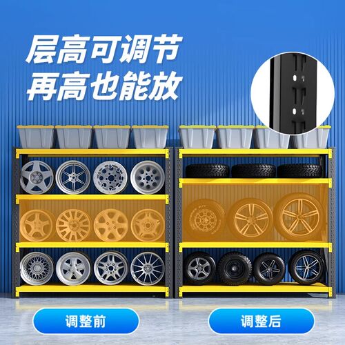 仓储货架加厚置物架多层超市三层储物架落地收纳架超强承重快递架
