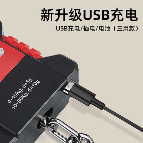 威衡防水手提秤电子秤钓鱼称重器家用便携钩称手提快递弹簧称专用