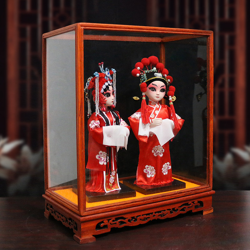 北京绢人娃娃京剧人物摆件中国特色礼品送老外工艺品外事出国礼物