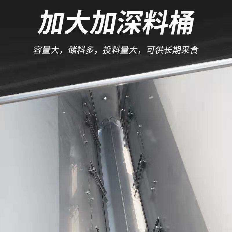不锈钢单双面猪食槽育肥保育不锈钢料槽加厚育肥保育料槽畜牧设备