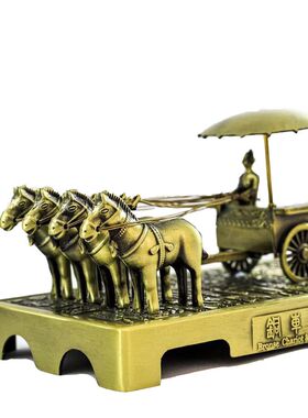 兵马俑铜车马摆件西安特色旅游纪念品中国风特色出国礼品送老外