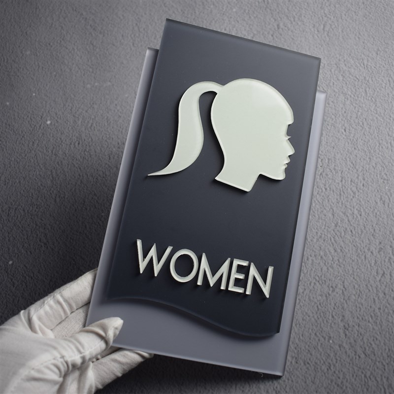 男女厕所标志卫生间指示牌夜光创意门牌个性自发荧光洗手间标识牌