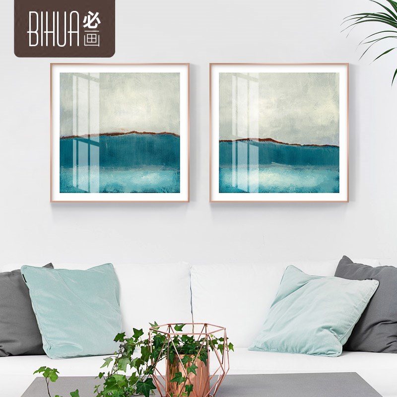 必画欧美抽象意境艺术油画铝合金外框装饰画客厅书房墙壁画挂画