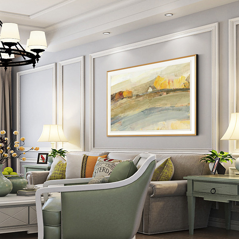 美式乡村装饰画客厅挂画餐厅卧室玄关过道墙画欧式床头壁画风景