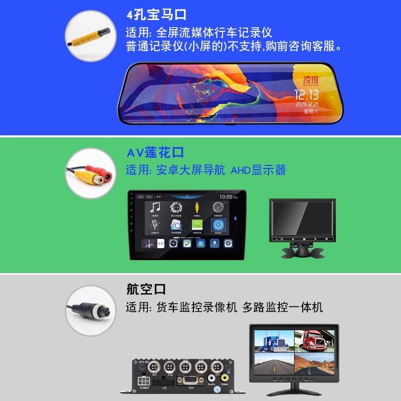 汽车360度前后左右侧盲区影像摄像头180度高清前后轮可视辅助系统