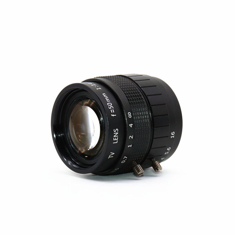 百万高清工业相机镜头定焦50MM 2/3 C口镜头 手动光圈 无畸变现货
