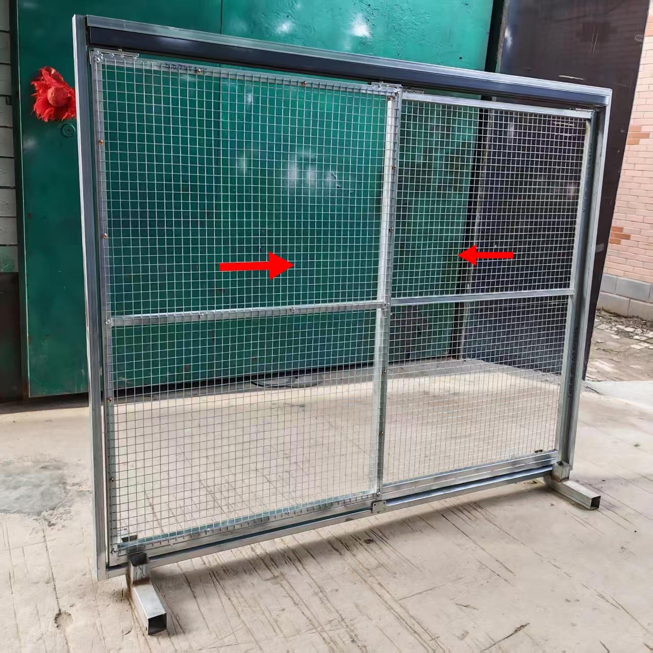鸽舍隔断门鸽棚简易隔断拉门镀锌网片经济实惠鸽具用品可定制