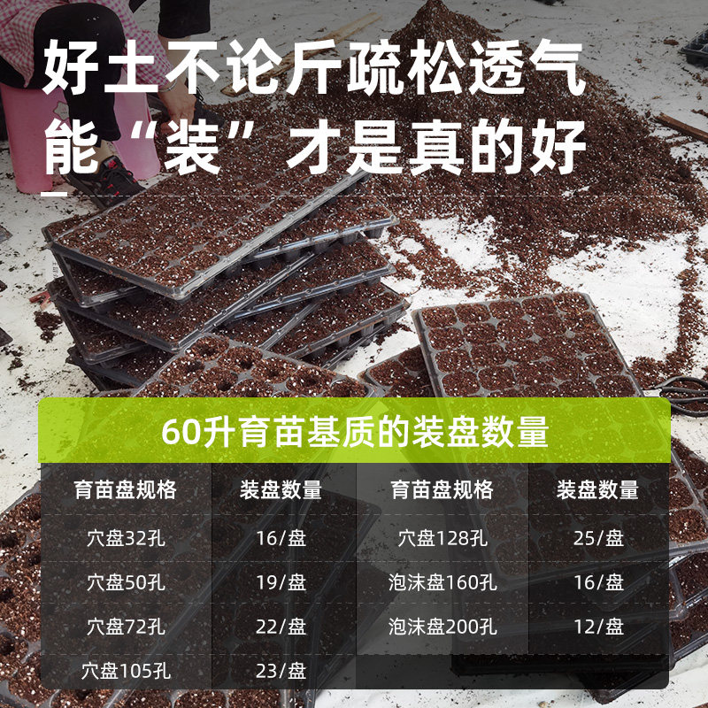 生升牌 育苗基质育苗土育苗肥有机营养土栽培基质通用型60升/袋
